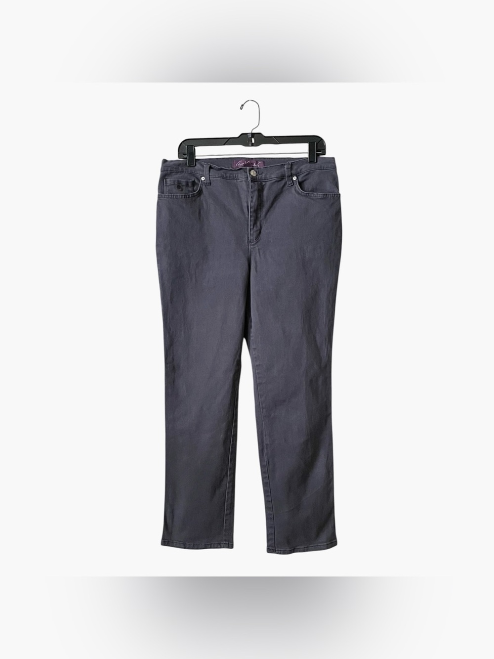 Gloria Vanderbilt Amanda Gray Jeans Women's Size 14P High Rise Tapered Stretch